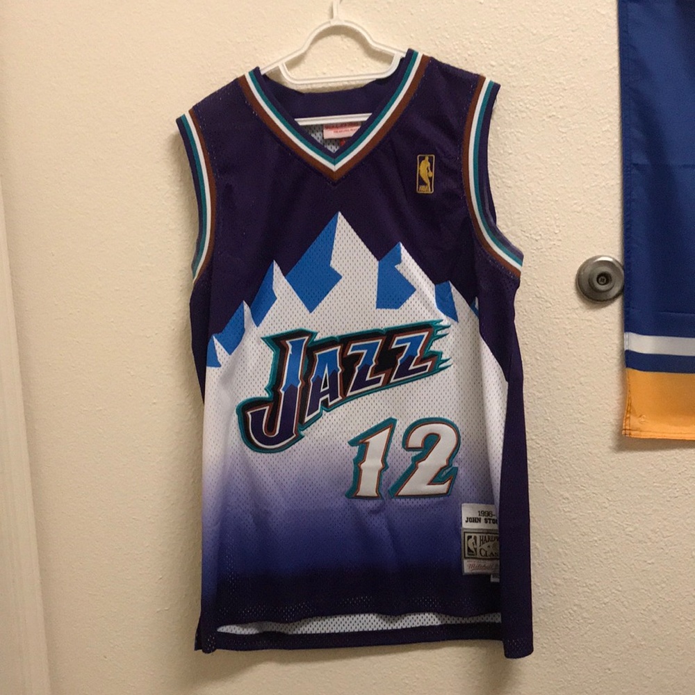 John Stockton Utah Jazz Basketball Jersey